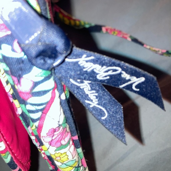 Vera Bradley Paisley Crossbody Bag - Navy and Pink - Picture 7 of 7